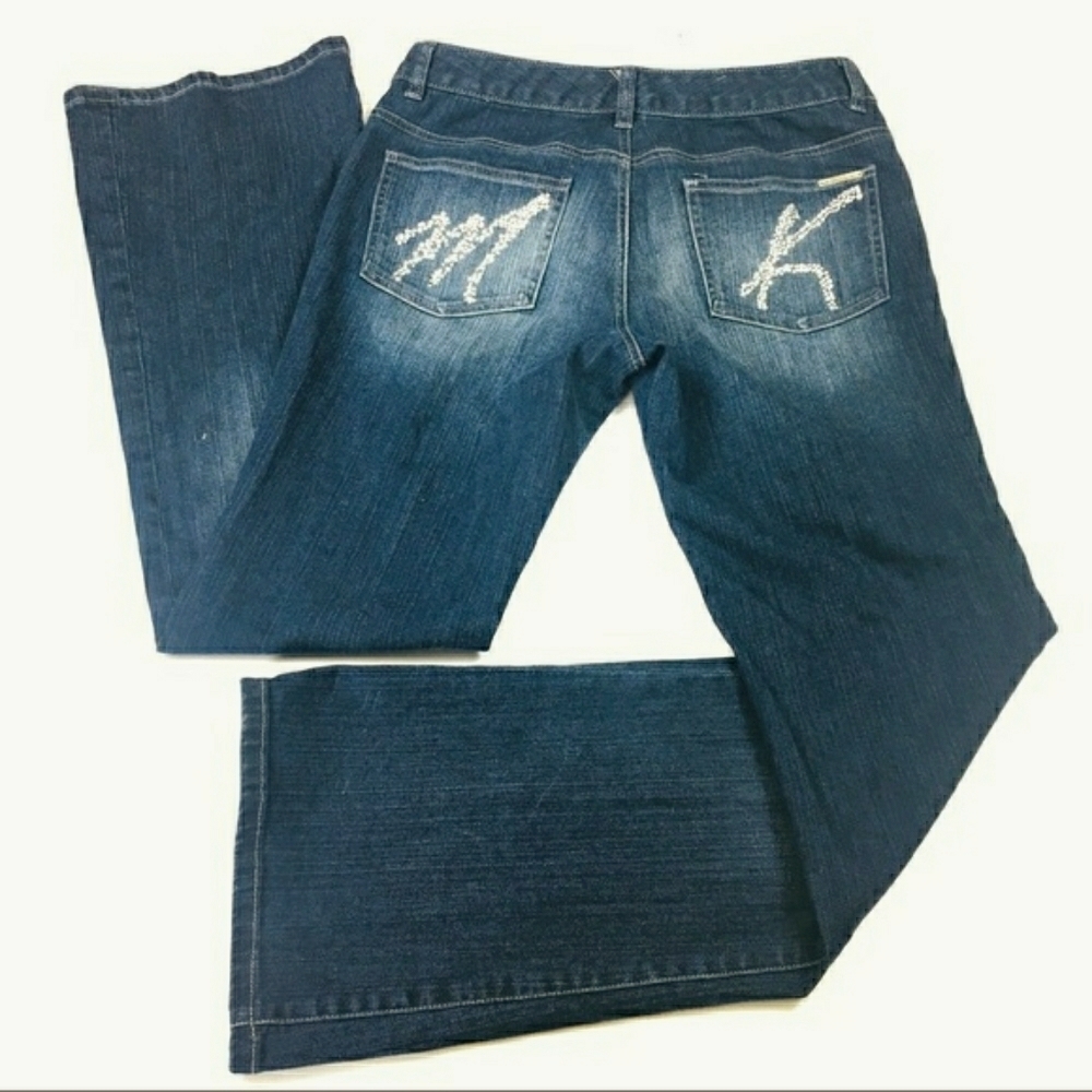 Michael Kors Rhinestone Pocket  Bootcut Jeans